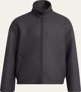 The Row Mens Dantes Melton Wool Full-Zip Bouson