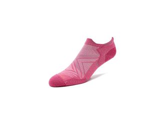 Smartwool Run Zero Cushion Low Ankle Socks Womens Crew Cut Socks Shoes Garden Pink : LG (Womens Shoe 10-12.5), Merino/Mesh/Nylon