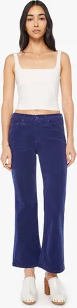 Mother Bookie Flood High Rise Bootcut Jeans In Twilight Blue
