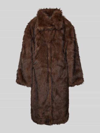 Neo Noir Neo Noir Mantel aus Kunstfell Modell Stephanie in Mittelbraun, Gr&ouml;&szlig;e 36