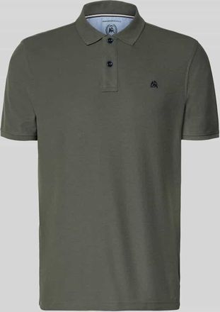 Lerros Regular Fit Poloshirt mit Logo-Stitching Modell Performance in Dunkelgruen, Gr&ouml;&szlig;e XXXL