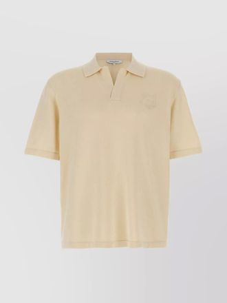 Maison Kitsun&eacute; cotton bold fox head polo shirt