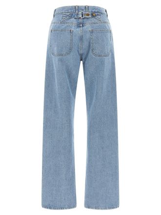 Thom Browne Back Martingale Jeans - Light Blue