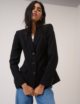 Nobody's Child Black Cinched Blazer