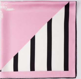 Prada Printed silk twill scarf 90x90