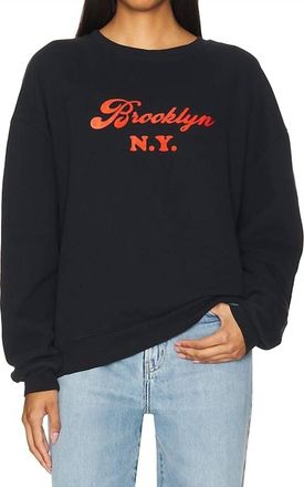Kule Oversized Brooklyn Sweatshirt In Black