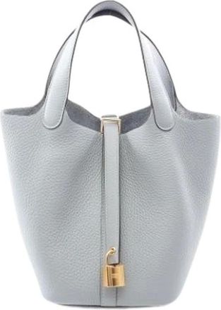 Herm&egrave;s Bolso Cubo Pre-owned - Pre-owned - Mujer - Gris - ONE SIZE