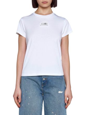Maison Margiela Cotton Jersey with Numeric Label T-Shirt - White