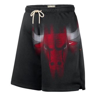 Nike Chicago Bulls Standard Issue Fleece Shorts Black White IO9100-010