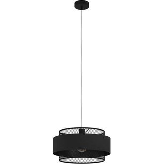 Loops Stylish Modern Black 40cm Pendant Ceiling Light for Indoor Spaces