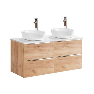 Petits Meubles Mueble lavabo estratificado marr&oacute;n