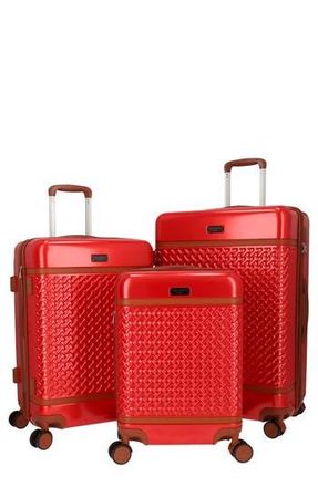 Ted Baker Bolton 3-Piece Hardside Spinner Luggage Set in Red at Nordstrom Rack