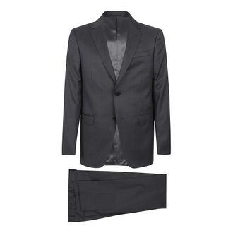 Ermenegildo Zegna Single Breasted Suits, male, Gray, Size: 2XL Zegna Dresses
