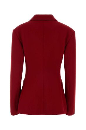 Loewe Womens Red Wool Blend Blazer Giacche E Gilet