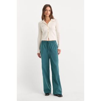 Good American Womens The Sport Pant | Deep Teal, Size Medium | Good American by Khlo&Egrave; Kardashian