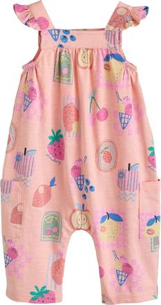 Next Fruit Print Romper in Pink at Nordstrom, Size Newborn
