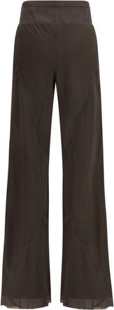 Rick Owens Womens Brown Silk Casual Pants
