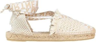 Stella McCartney Logo Canvas Espadrilles - Dames - Espadrilles - Beige - 41 EU - Schoenen