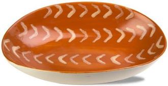 Tag Endls Large Summer Decor Serving Bowl Burnt Sienna Ceramic in Orange at Nordstrom