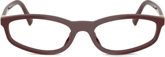 Miu Miu Brillen - Dames - Brillen - Rood - 52 MM - Accessoires