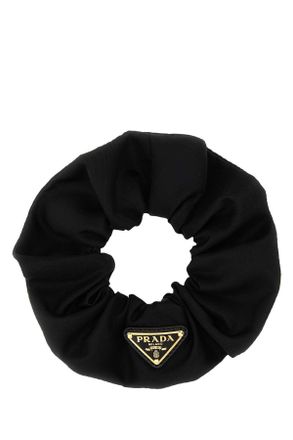 Prada Black Nylon Scrunchie