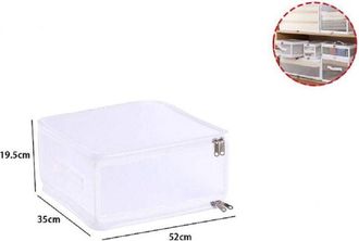 Trade Shop Trade Shop - Scatola Salvaspazio Portatutto Contenitore Organizer Armadi 52x35x19.5 Cm 59975