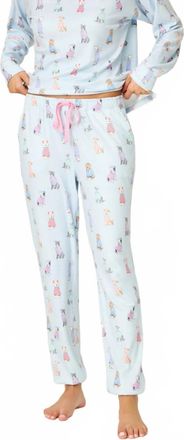PJ Salvage Doggone Cold Banded Lounge Pant In Blue Haze