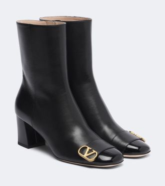 Valentino Garavani Botines Veeside de piel con VLogo