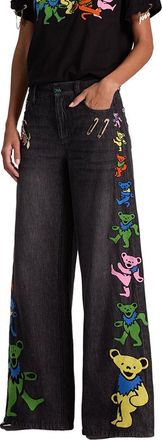 Alice & Olivia Alice + Olivia Amazing Low-Rise Baggy Jean