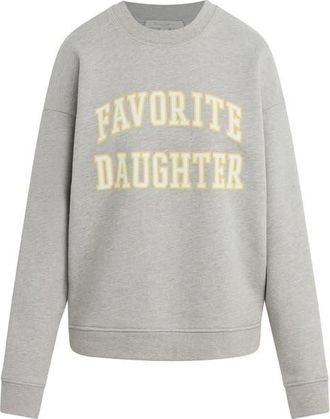 Favorite Daughter Collegiate Cotton Blend Sweatshirt in Heather Grey/Golde at Nordstrom, Size X-Small