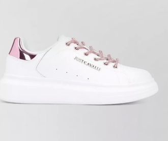 Just Cavalli leather low-top sneakers