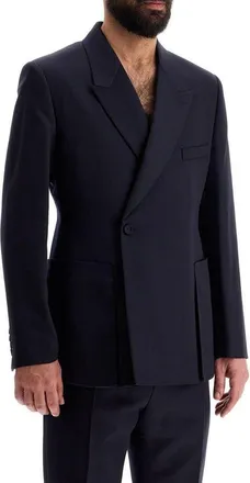Dior Mens Blue Virgin Wool Blazer Clothing