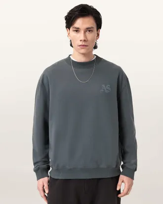AllSaints Icon Oversized Crew Neck Sweatshirt