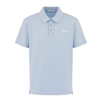 Givenchy Polo van katoen met Paris gros grain - Heren - Tops - Blauw - Maat: M Katoen