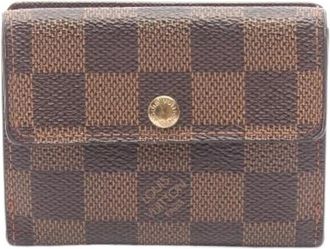 Louis Vuitton Pre-owned Wallets, female, Brown, Size: ONE SIZE Pre-owned Ludlow Damier Coin Case