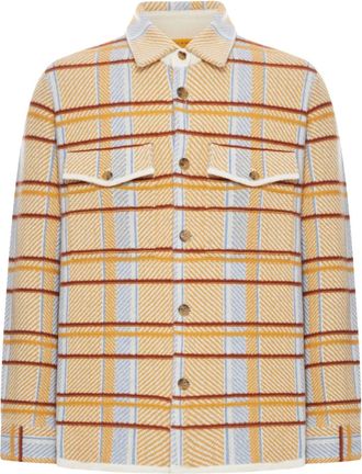 Guest In Residence Plaid Work patch-pocket shirt - Yellow
