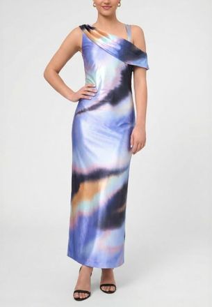 Rachel Roy Delphina Draped Neck Maxi Dress in Medium Purple at Nordstrom