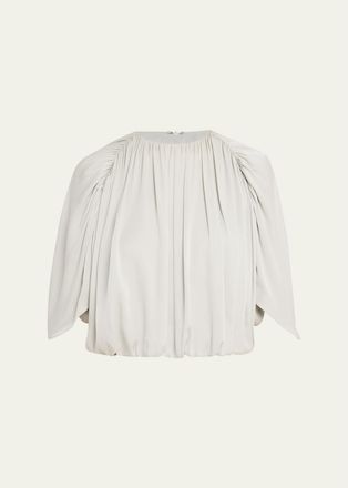 Vince Gathered Cape Bubble Top