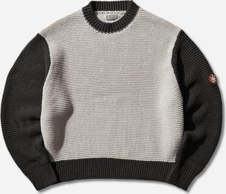 Cav Empt Men s Coloured Cotton Knit Sweater Grey