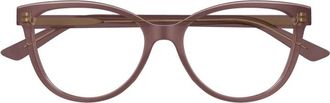 Bottega Veneta Bv 1313O Cat-eye Frame - unisex - Brillen - Roze - ONE Size - Accessoires