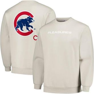 Pleasures Mens PLEASURES Gray Chicago Cubs Ballpark Pullover Sweatshirt at Nordstrom, Size Small