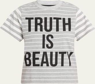 Libertine - Libertine Truth Is Beauty Striped Short-Sleeve T-Shirt