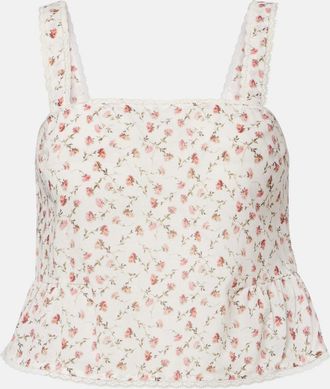 Poss&eacute; Charlotte floral cotton top