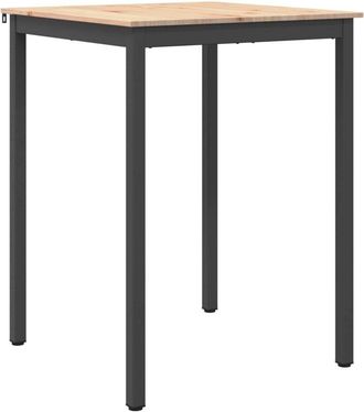 vidaXL Bar Table Natural 80 x 80 x 105 cm Solid Pine Wood vidaXL