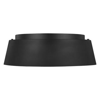 Loops 3 Bulb Flush Light Light Low Ceiling Midnight Black LED E14 60W Bulb