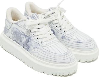Dior Dior Addict sneakers met plateauzool - Wit