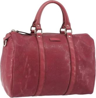 Gucci Pre-owned Handbags, female, Pink, Size: ONE SIZE Pre-owned Plastic Handbag