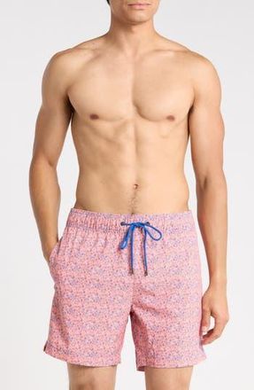 Mr. Swim Floral Sea Swim Trunks in Pink at Nordstrom Rack, Size X-Large