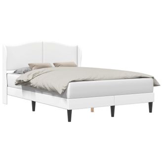 vidaXL Struttura Del Letto Con Testiera Bianco 140 X 200 Cm Similpelle Vidaxl