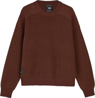adidas UT Knit Crew Sweater - Heren - Sportshirts - Bruin - M - Wol - Fitness